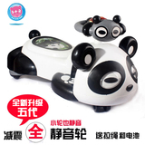 A+B品牌熊猫儿童扭扭车带音乐静音轮宝宝滑行溜溜车万向轮摇摆车