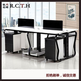职员桌北京特价办公家具简约现代组合屏风4四人位双人位6员工桌椅