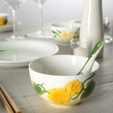 日式陶瓷餐具套装米饭碗中式釉下彩创意家用厨房微波早餐碗筷勺子