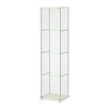 德托尔门柜, 白色褐色 展示柜 玻璃  宜家代购 不含展灯 需另购