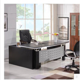 三冠 时尚简约 老板桌 大班桌 转角 1.6 -1.8米钢木办公桌BT05