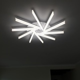 新款LED灯具太阳花客厅吸顶灯现代简约卧室灯时尚创意风车书房灯