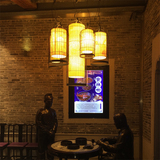 新中式铁艺鸟笼灯仿古茶楼饭店大号笼子灯创意复古餐厅鸟笼吊灯