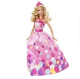 正品美泰Barbie芭比娃娃生日芭比礼盒礼品女孩生日礼物玩具w2862