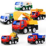 儿童玩具车模型 耐摔小汽车套装惯性工程车仿真车模男孩1-2-3岁