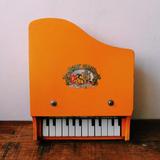 【古董旧货】老式小三角木质儿童玩具钢琴 80年代老物件怀旧收藏