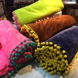 潘多拉多用双层球球毯子多功能被套宝宝绒夏被法莱绒珊瑚盖毯床单