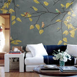 欧式创意油画手绘大型无缝壁画卧室电视背景墙布定制艺术墙纸壁纸