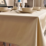 欧式素色纯色桌布布艺纯棉长方形茶几餐桌布会议办公台布三色可选