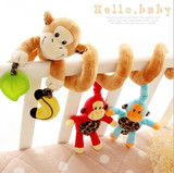 婴幼儿车床挂音乐床绕玩具带摇铃益智动物床绕猴子星星动物床绕
