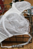 法国 艾挌 高档 白色 刺绣 镂空 超薄款 外贸文胸内衣 B20