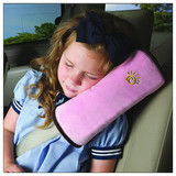 汽车座椅安全带套 儿童加长护肩套车用睡枕可爱卡通毛绒睡觉用品