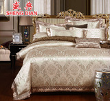欧式家纺高端床品家居四件套丝棉贡缎提花床上用品4件套1.5m1.8m