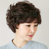 韩版新款假发女士中老年假发短发时尚短卷发中年妈妈假发老人假发