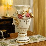 欧式陶瓷花瓶客厅高档奢华复餐厅古家居装饰品花插大号工艺品摆件