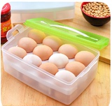 双层鸡蛋保鲜盒家用手提便携收纳盒冰箱多有创意塑料储存盒鸡蛋托