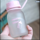 韩国ulzzang可爱学生奶嘴奶瓶吸管玻璃杯创意小巧便携儿童水杯子