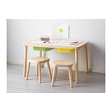 重庆宜家家居IKEA代购FLISAT福丽萨特儿童桌实木儿童学习桌书桌