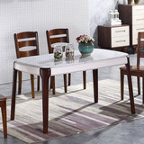餐桌椅组合现代简约 饭厅成套家具组合 北欧风格大理石餐台椅组合