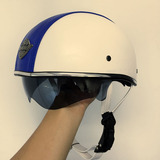 摩托车侉子头盔 原创哈雷个性头盔 复古半盔夏踏板机车皮盔帽酷