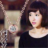 韩国小清新气质女同款单钻石玫瑰金彩金项链短款锁骨链