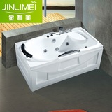 亚克力浴缸独立式小户型恒温冲浪按摩嵌入浴缸成人普通浴盆1.6米