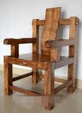 老榆木家用办公椅电脑椅老板椅靠背椅带扶手中式仿古实木椅子特价