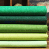 草绿墨绿色翠绿淡绿荧光绿色/亚麻棉麻服装布料/裙子裤子汉服桌布