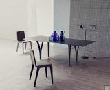 loft美式北欧复古实木铁艺餐桌现代简约饭桌个性创意办公桌会议桌