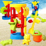 儿童沙漏玩具挖沙工具戏水大号套装宝宝决明子漏斗双轮塑料铲子