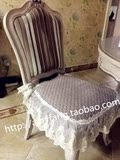 包邮新款高档欧式大号餐椅垫纯色坐垫餐桌椅子垫简约现代蕾丝坐垫