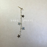 【Baby 珍宝】碎星。日本进口星星长款14K注金耳环耳线石原里美