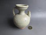 宋代青釉执壶，造型饱满古朴，有残，老窑美瓷，古瓷器，如图