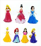 包邮迪士尼冰雪奇缘 安娜艾莎白雪公主7款换装娃娃过家家玩具礼物