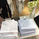 预定 法国代购H&M高端瑞典COS时尚纯色素净百搭简约长袖女衬衫