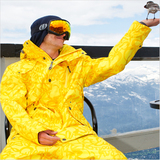 韩国滑雪服 正品户外STL品牌迷彩加厚防水单板双板保暖衣男女外套