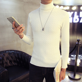 男士高领羊绒衫冬季韩版纯色套头毛衣羊毛衫修身针织衫紧身打底衫