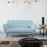 新款北欧沙发椅组合小户型沙发 单人 三人 双人 创意时尚布艺沙发