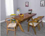 餐桌复古实木定制 美式全手工个性家具 工作台loft实木仿古书桌子