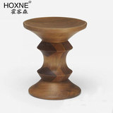 霍客森 Eames stool 伊姆斯茶几 实木角几边几 经典木凳 胡桃木桌