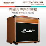 吉他世界网 Bullet布雷特AC45R+木吉他音箱户外充电音响
