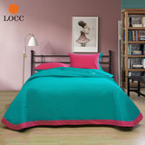 Locc床上用品 全棉床单 纯棉澳绒 素色北欧简约单人双人单件床单