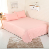 纯棉床单纯色素色单件全棉布 斜纹加厚1.5m1.8米单双人被单春夏