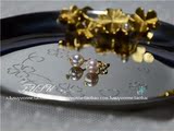 [特价] 日本海水珍珠 极品akoya耳钉 美国14k包金耳钉 PJE02