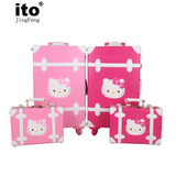 正品韩国复古箱KT猫旅行箱手提箱子母箱万向轮行李箱女士可爱箱包