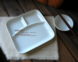 美国ONEIDA/分餐盘/三格盘/早餐盘/纯白色陶瓷/出口外贸原单餐具