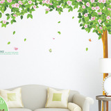 大树墙贴特价 电视墙背景墙贴纸卧室温馨浪漫可移除墙上贴纸 绿树