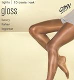 进口丝袜意大利Gipsy 10D gloss luxury超炫丝光超薄 舍宾连裤袜