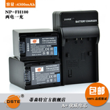 蒂森特 NPFH100索尼NP-FH100 FH60 FH70 DCR-SR65E电池套装包邮
