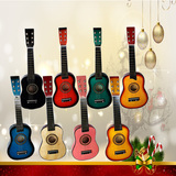 23寸木质儿童小吉他可弹奏 玩具小吉他送背带 儿童礼物生日礼物